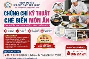 Khóa học chứng chỉ kỹ thuật chế biến món ăn