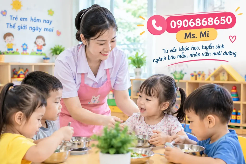 TUYỂN SINH KHOÁ HỌC BẢO MẪU – NHÂN VIÊN NUÔI DƯỠNG