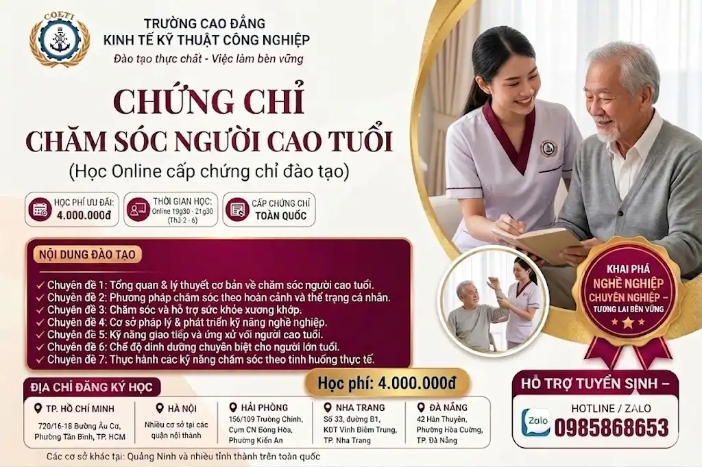 KHÓA HỌC CHĂM SÓC NGƯỜI CAO TUỔI