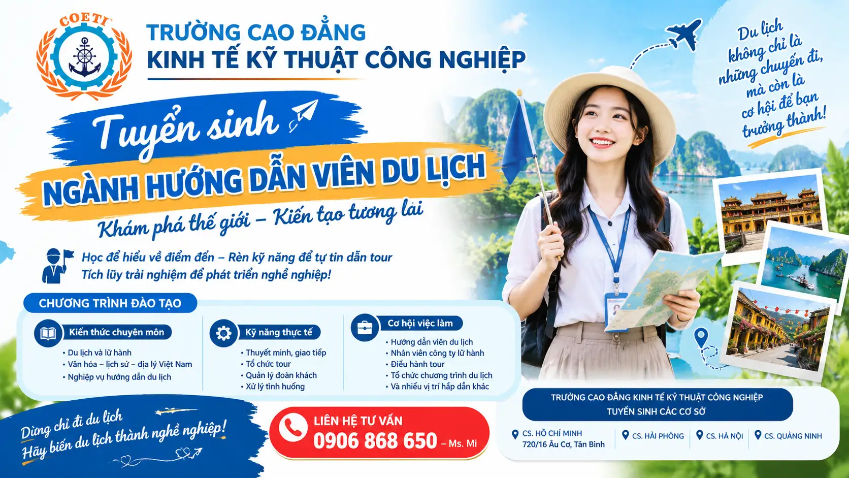 TUYỂN SINH NGÀNH HƯỚNG DẪN VIÊN DU LỊCH